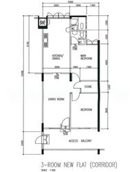 Blk 401 Harmony View (Hougang), HDB 3 Rooms #570005191